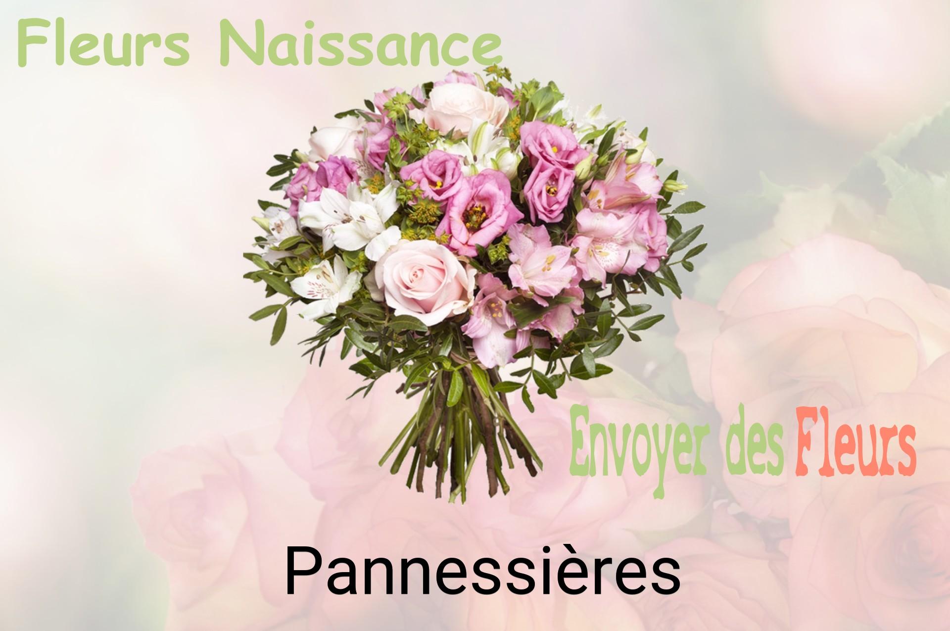 Bouquet de fleurs de naissance livré à Pannessières