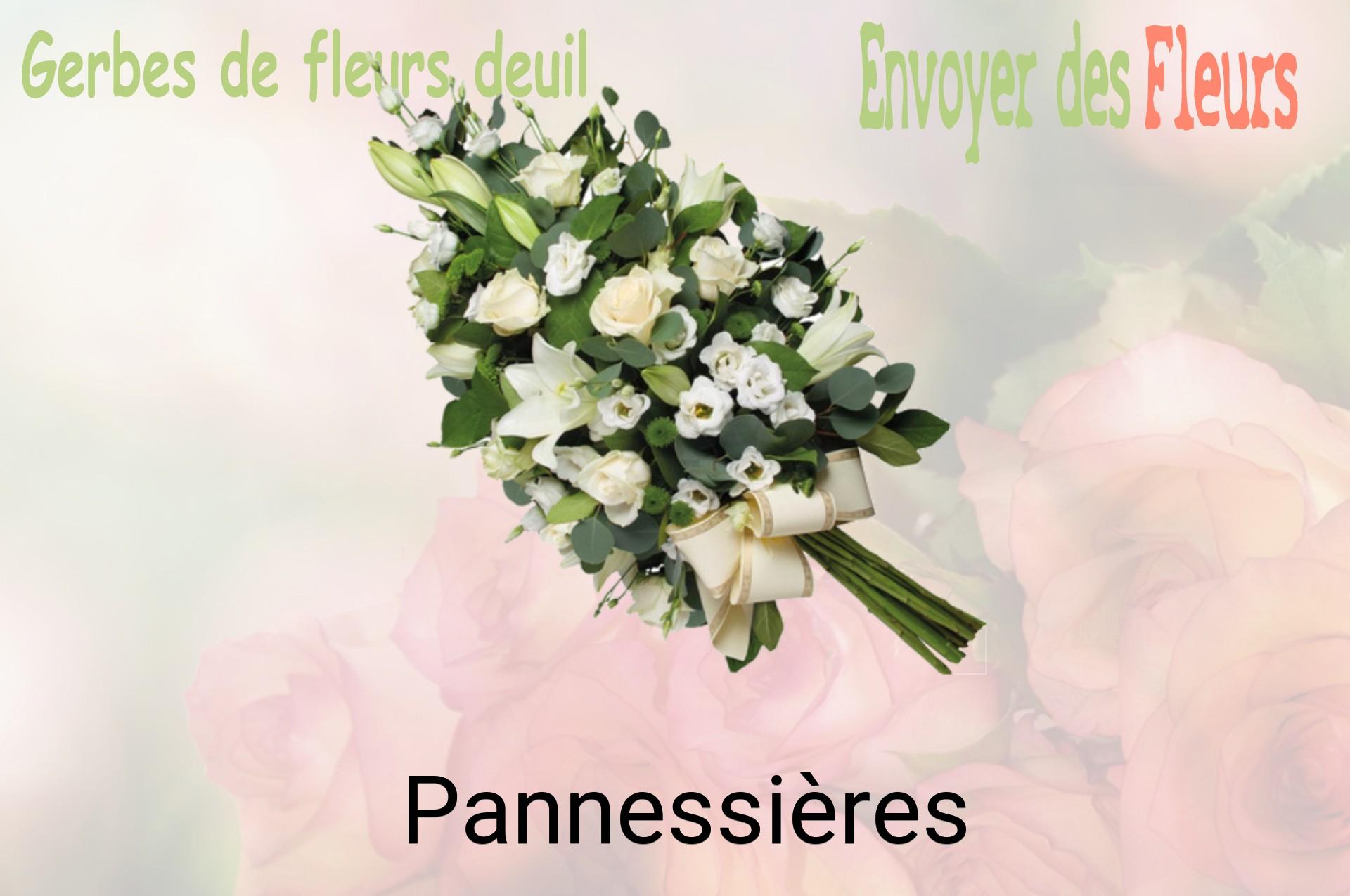 Gerbe de fleurs de deuil livrée à Pannessières
